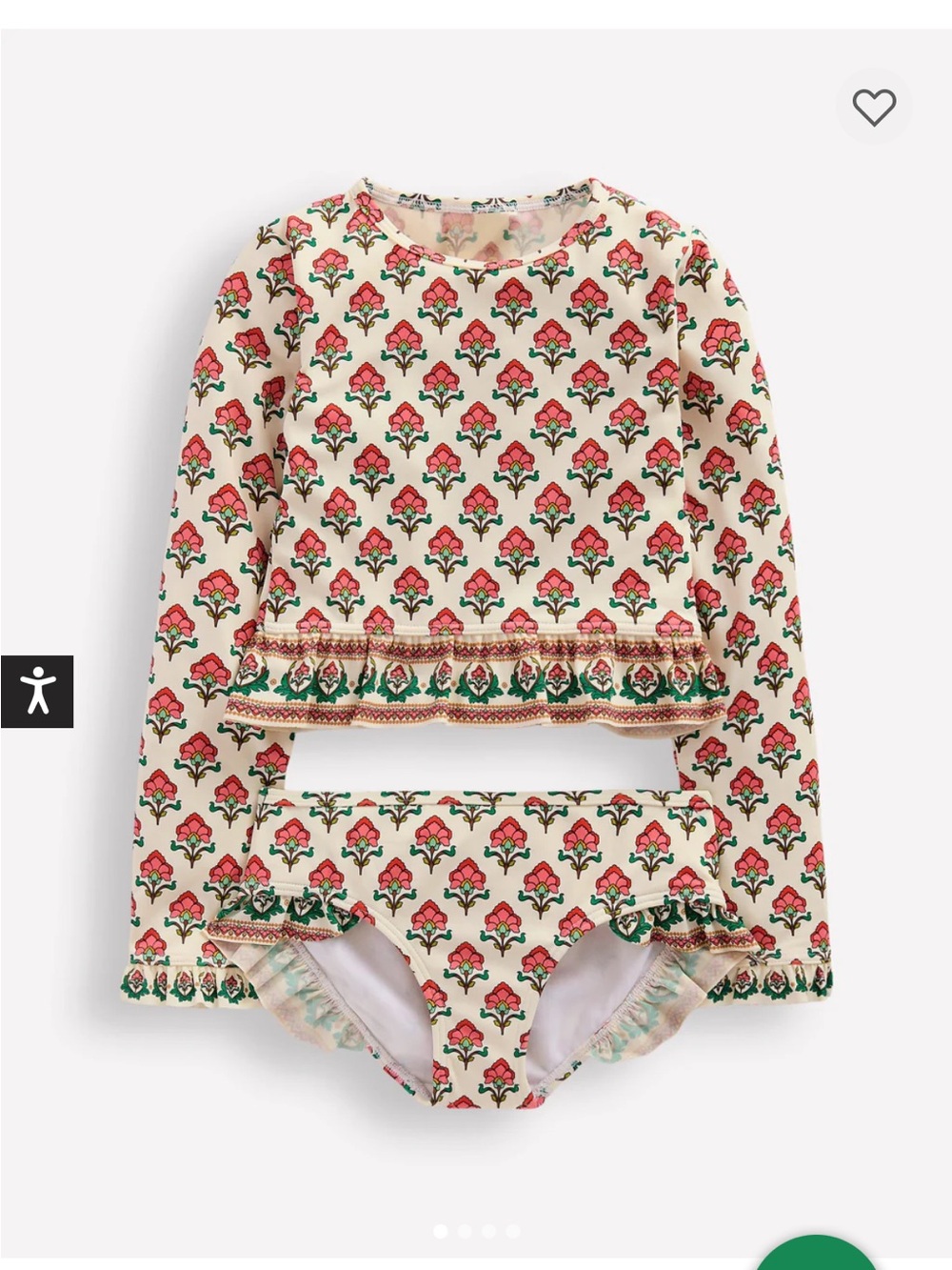 Mini Boden Hem Frill Rash Vest Set 4-5 & 8-9 sold out online
